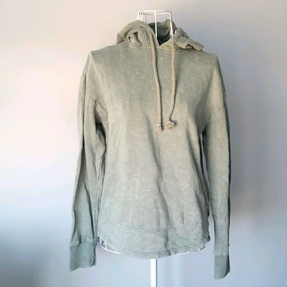 Burnout Acid Washed Hoodie Sweatshirt | LS Pullover